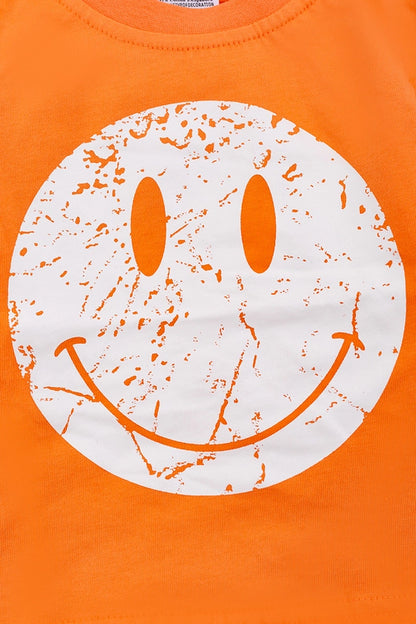 Orange Smiley Tee
