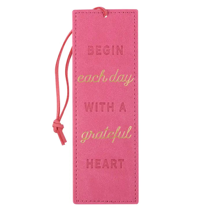 Faux Leather Bookmark