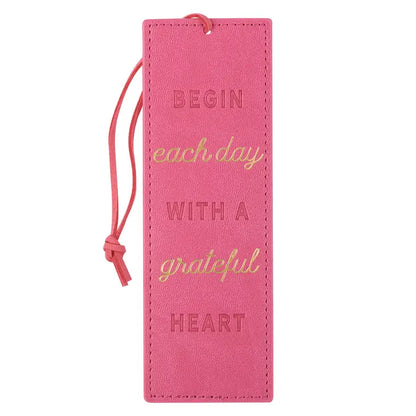 Faux Leather Bookmark